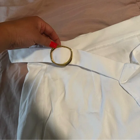 INC White Wrap Skort for Women - Picture 8 of 10